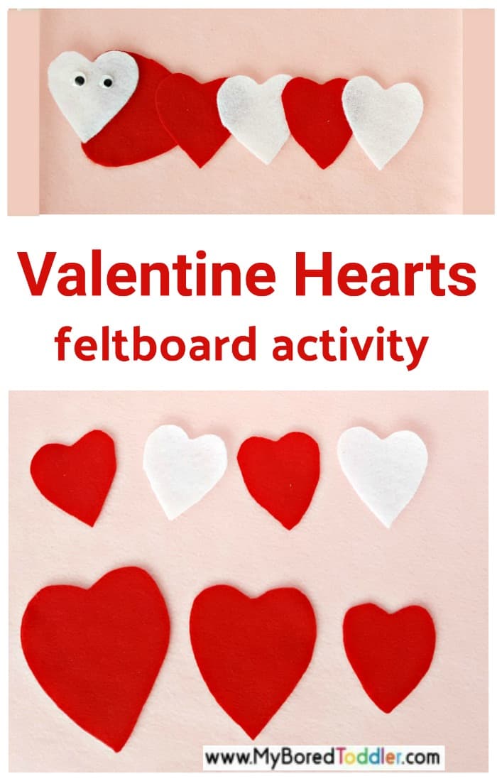 Valentine Hearts Felt Board Activity