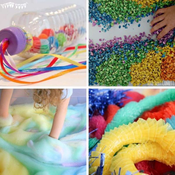 Rainbow Sensory Play Ideas for Toddlers - My Bored Toddler