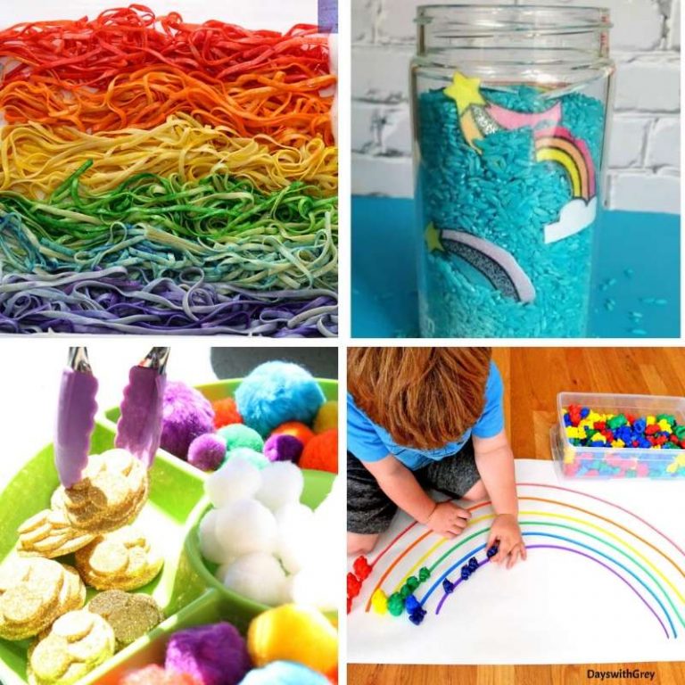 Rainbow Sensory Play Ideas for Toddlers - My Bored Toddler