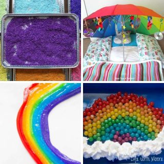 Rainbow Sensory Play Ideas for Toddlers - My Bored Toddler