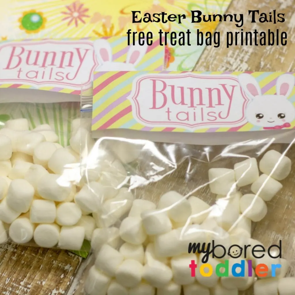 Easter bunny tails free printable treat bag feature instagram