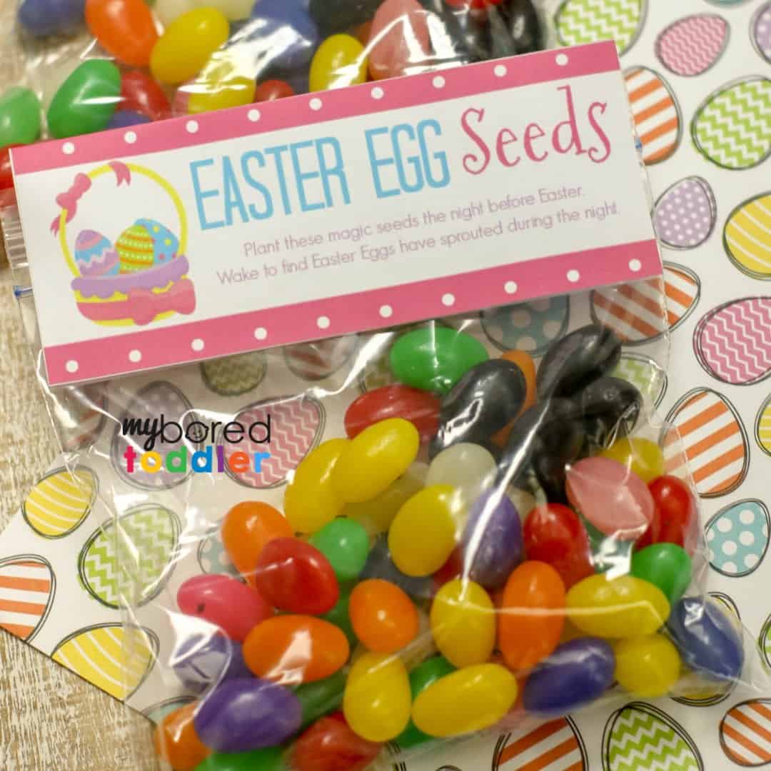 easter egg seeds printable topper free