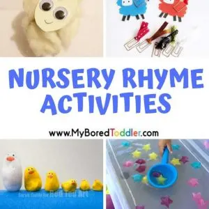 nursery rhyme crafts and activities for toddlers and babies