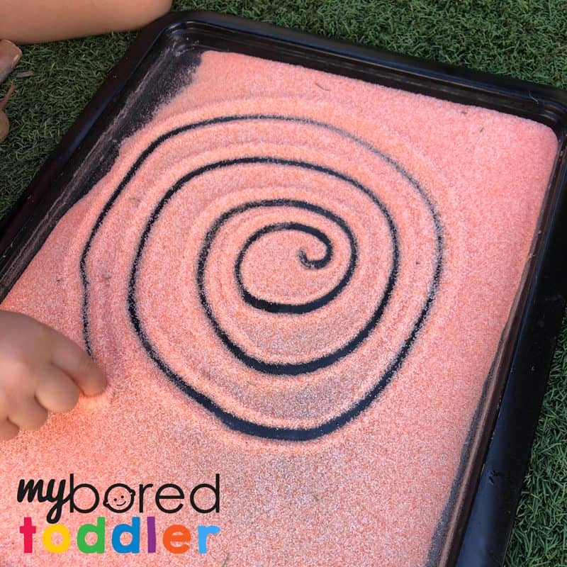 Sensory Salt Drawing 