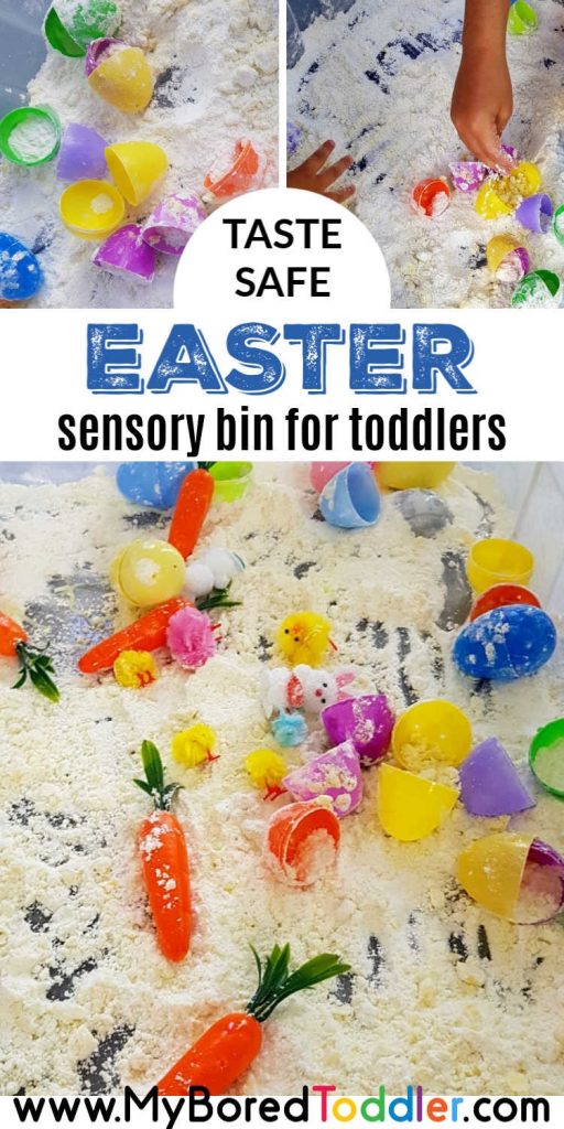 easter egg cloud dough sensory bin pinterest 2