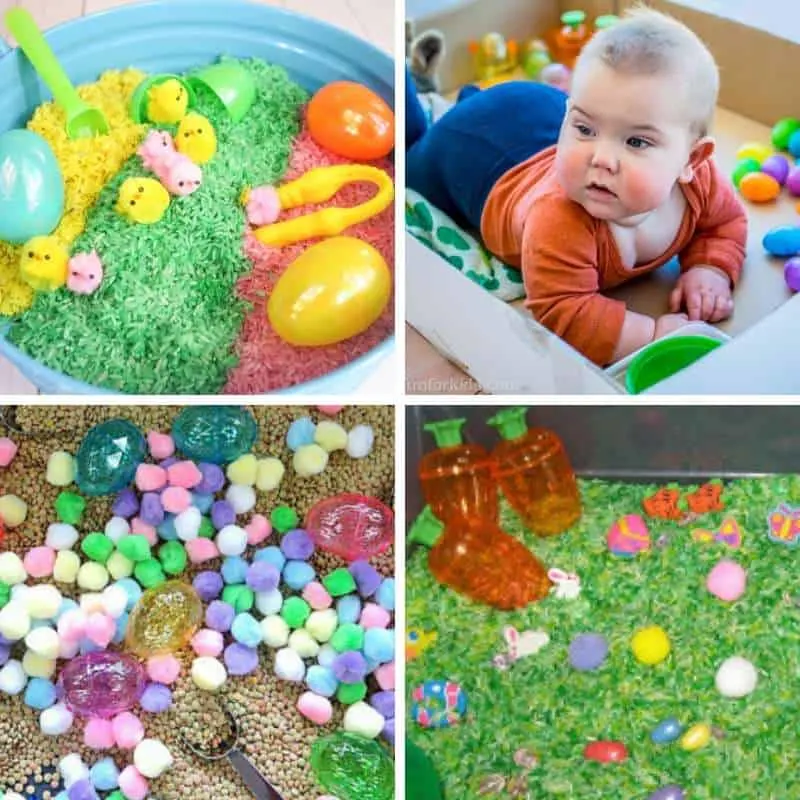 easter sensory bins for toddlers