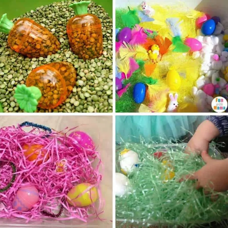 easter sensory play for toddlers