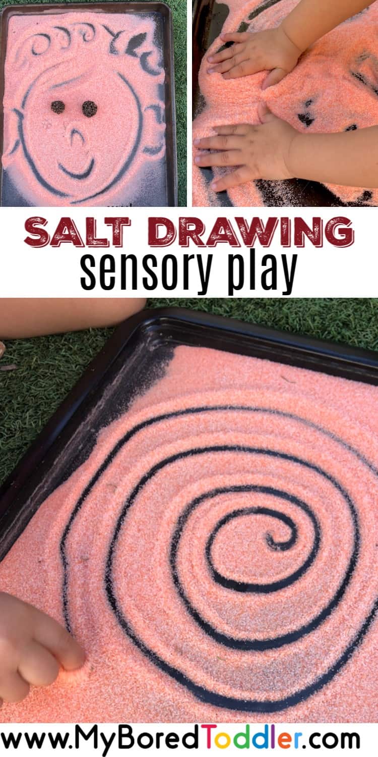 sensory salt drawing a fun toddler activity fine motor pinterest 2
