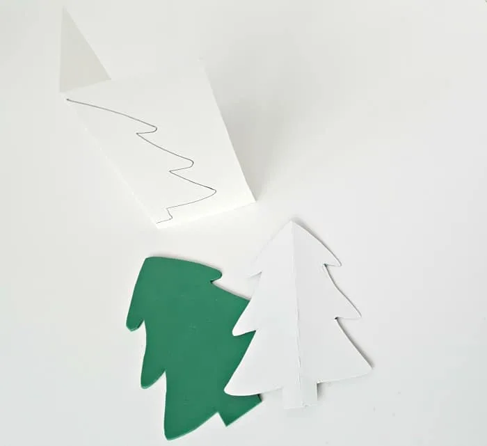 Cut out tree shape from sheet of craft foam