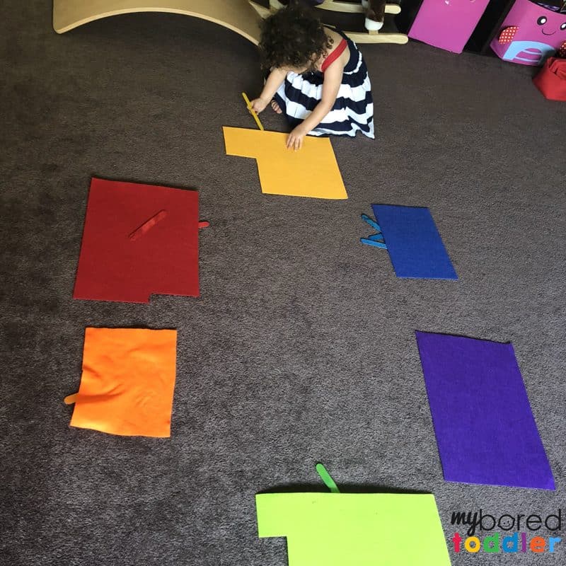 toddler color recognition and sorting activity easy 