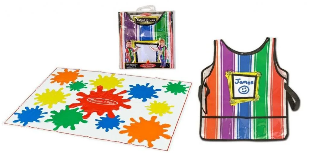 melissa and doug drop cloth and paint smock