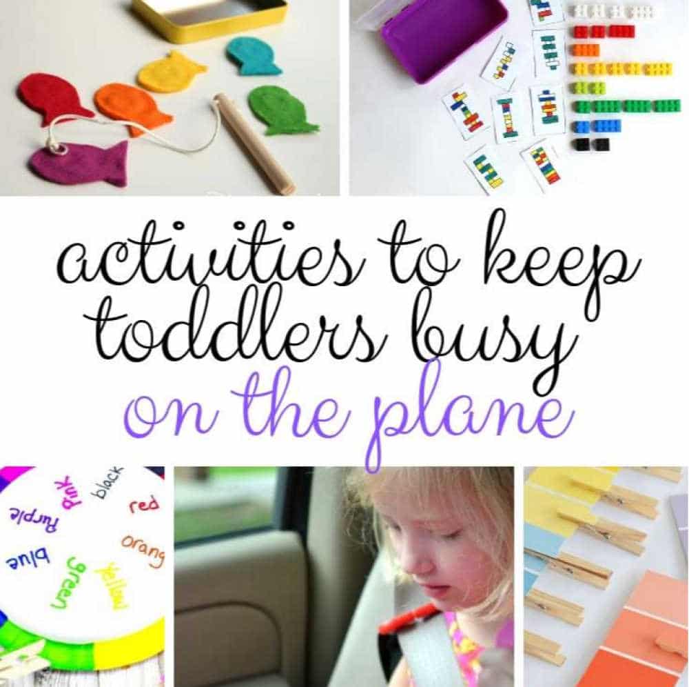 Activities to keep your toddler busy on a plane
