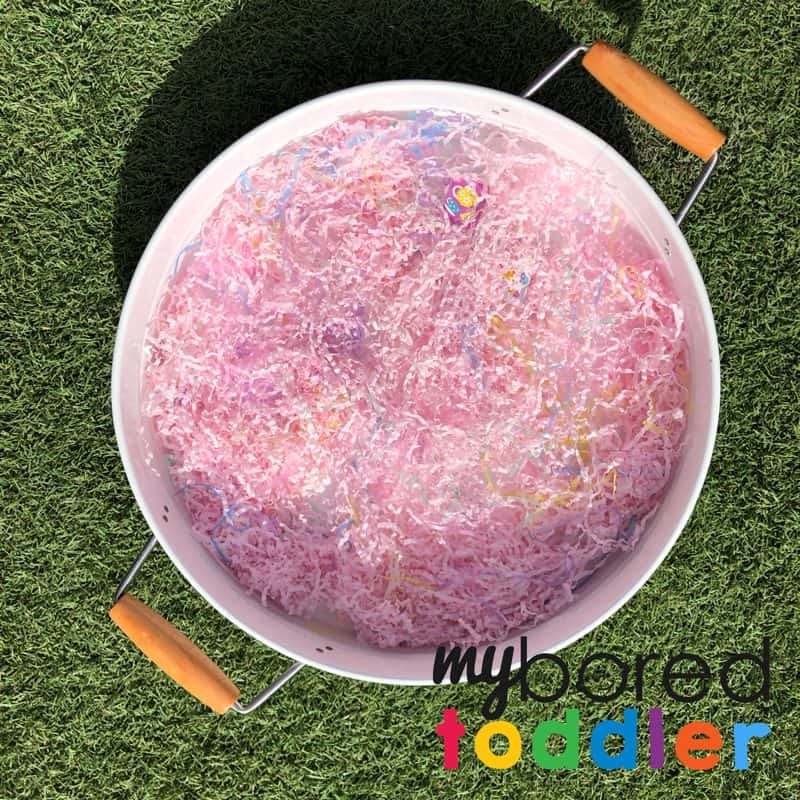 pom pom sensory bin fine motor play for toddlers 