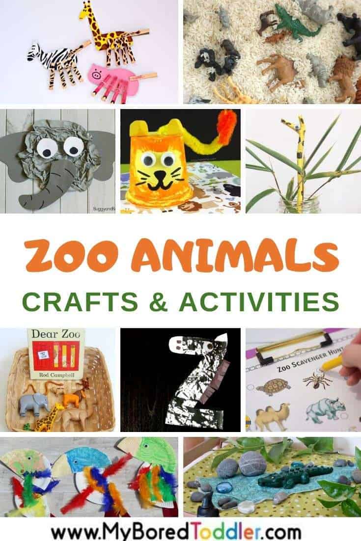 Zoo animals crafts and activities for toddlers