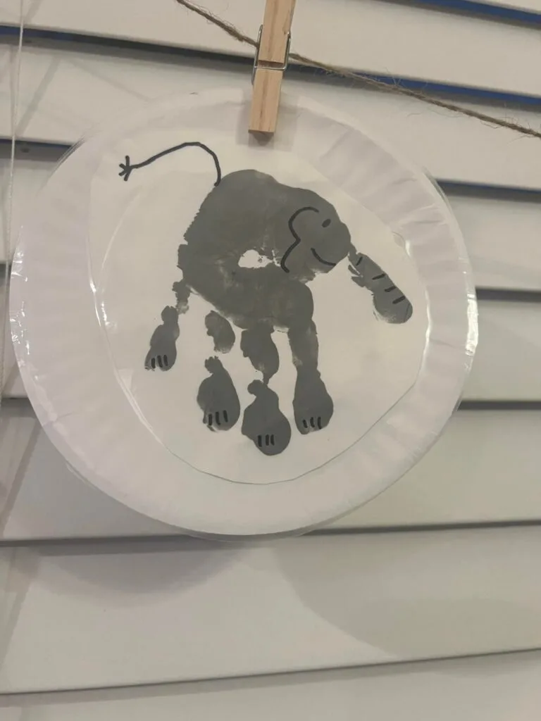 handprint elephant craft