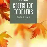 fall crafts for toddlers to do at home