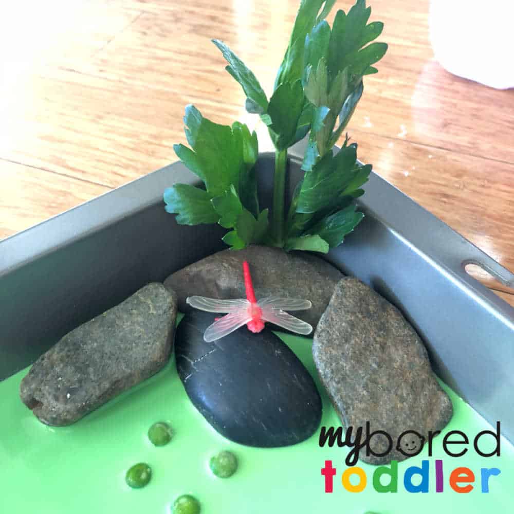 crocodile sensory bin for toddlers