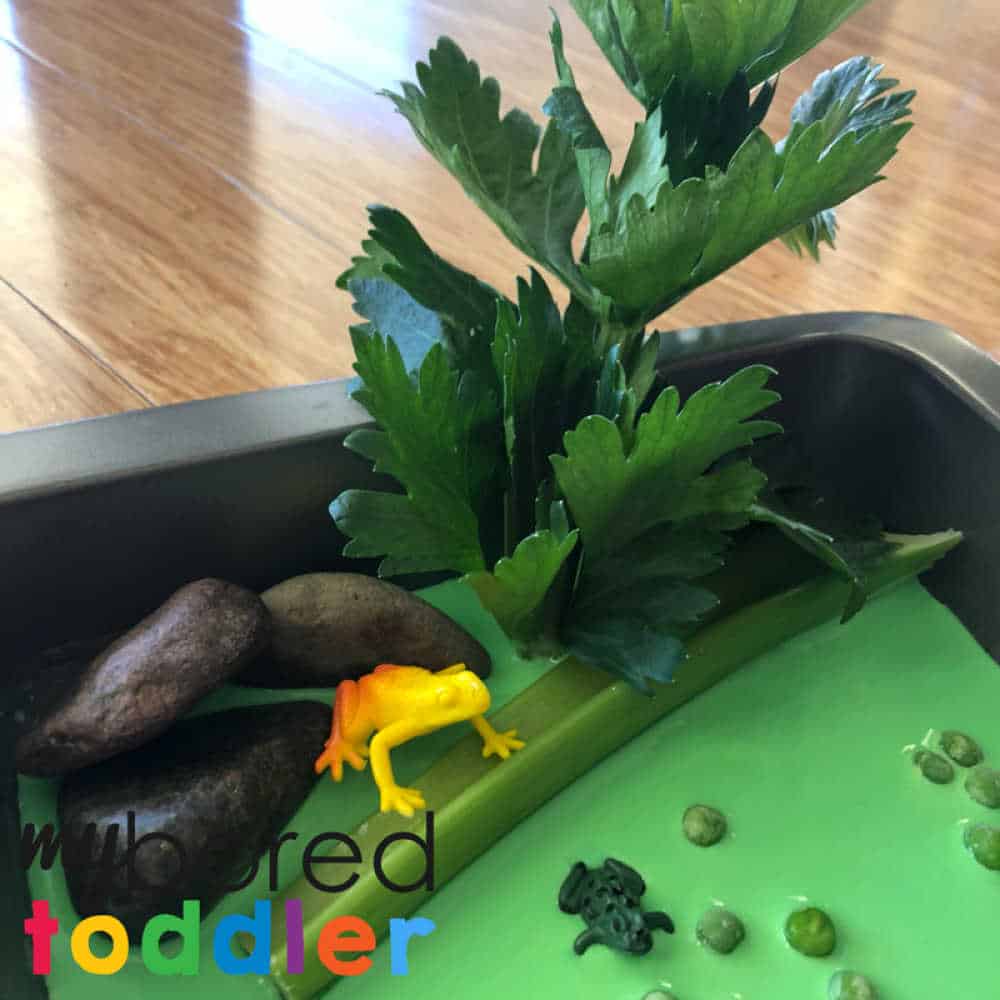 crocodile swamp sensory bin messy play oobleck for toddlers