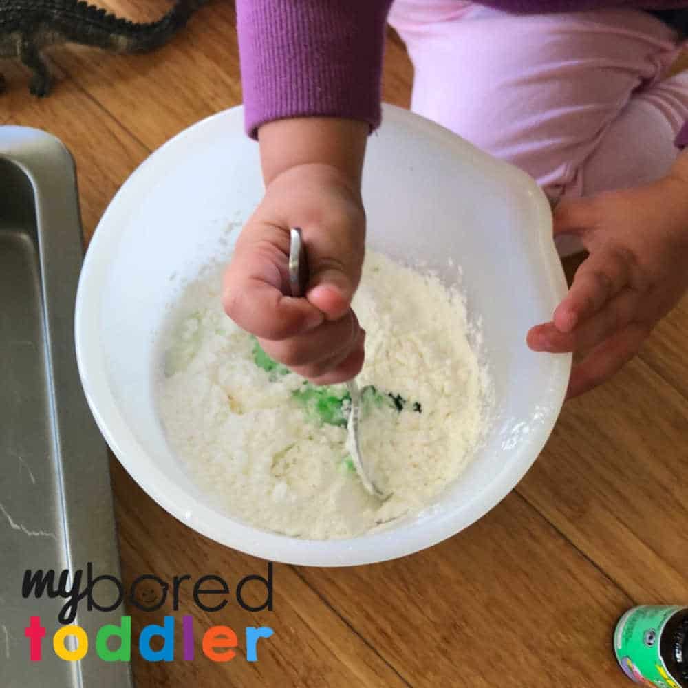 sensory crocodile swap sensory play with oobleck messy play 1