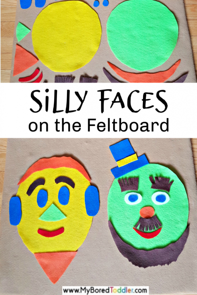 feltboard fun for toddlers - silly faces
