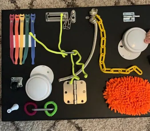 How to Make a DIY Busy Board for a Busy Toddler