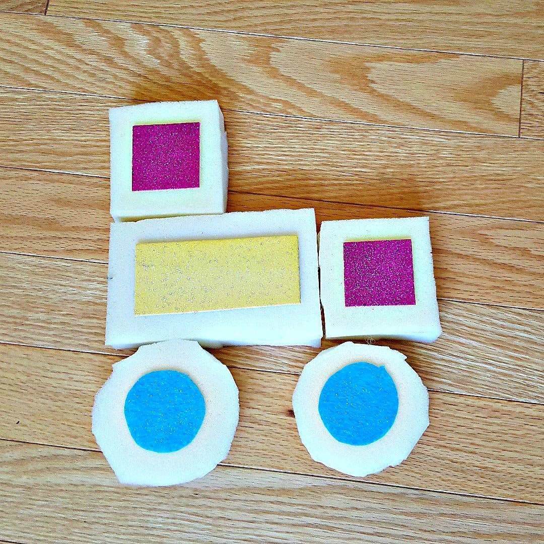 DIY Foam Blocks for Toddler Sensory Play - My Bored Toddler