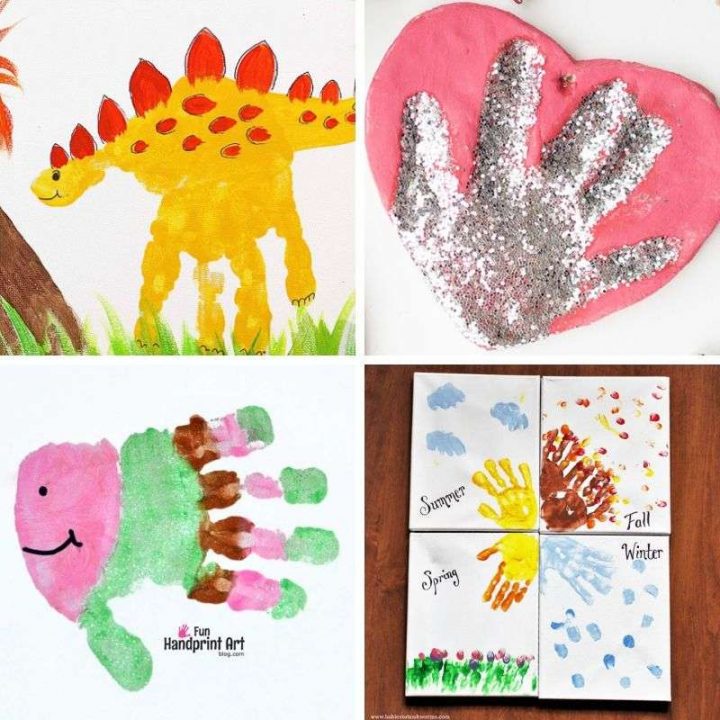 Handprint Crafts for Toddlers - My Bored Toddler