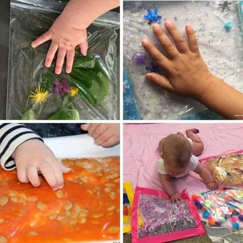 Sensory Bags for Babies - Helpful Tummy Time Distractions