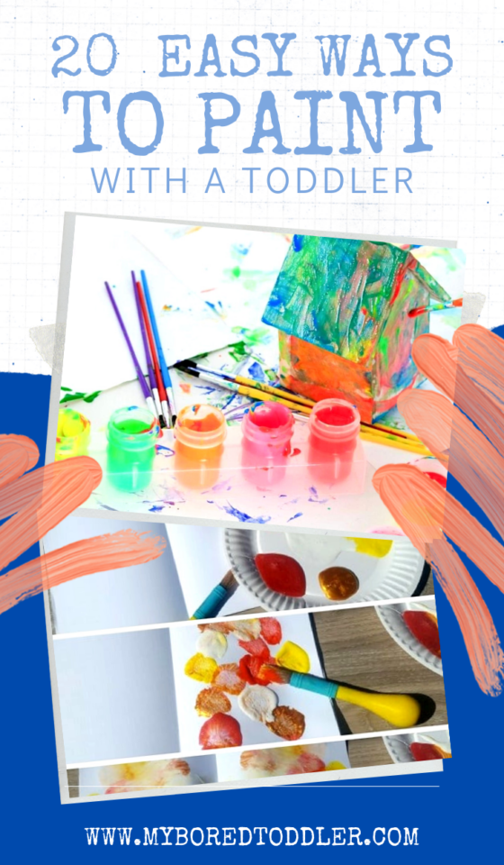 Cotton Reel Painting My Bored Toddler Fun and Easy Painting Activity!