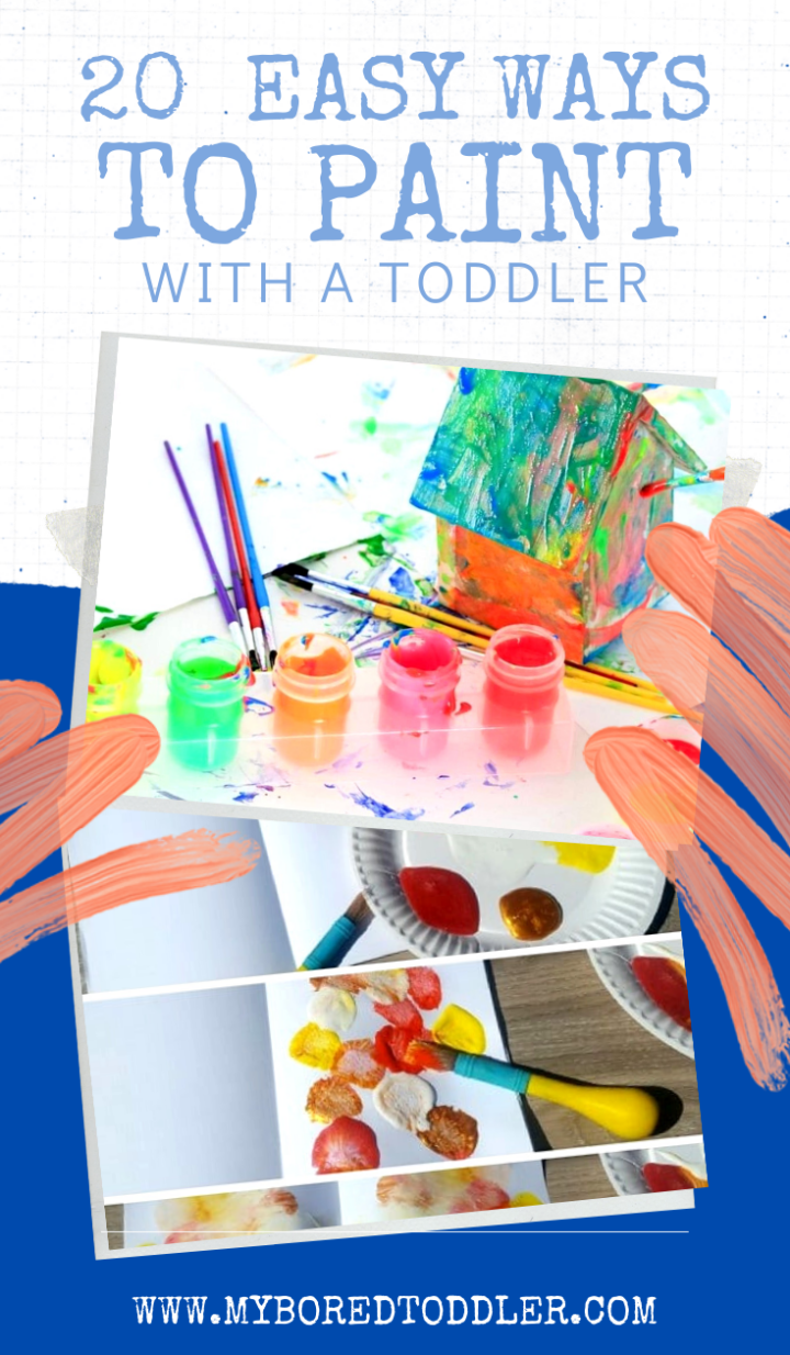 Cotton Reel Painting - My Bored Toddler Fun and Easy Painting Activity!