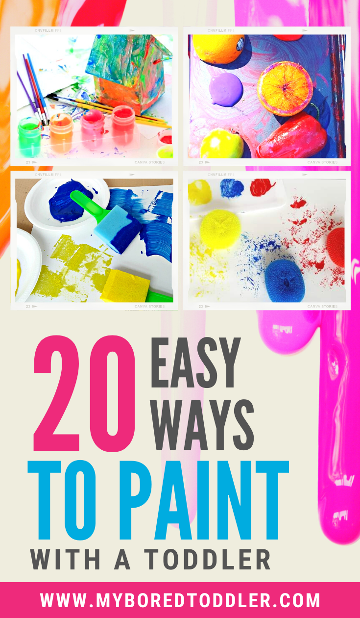 20 Easy Toddler Painting Ideas - My Bored Toddler