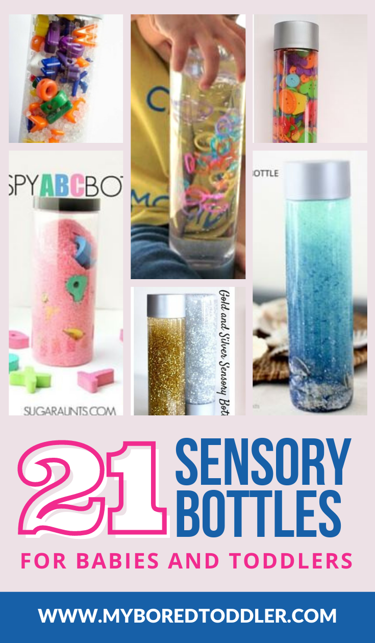 Sensory Bottles for Toddlers - easy to make! - My Bored Toddler