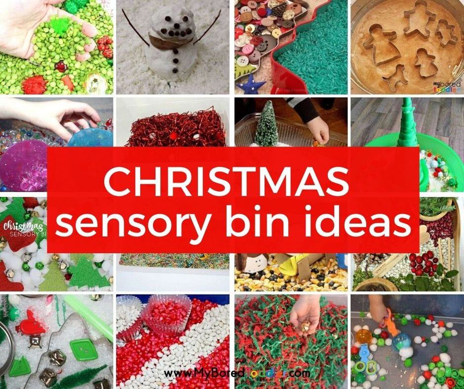 50 Christmas Sensory Activities & Bins for Toddlers & Preschoolers