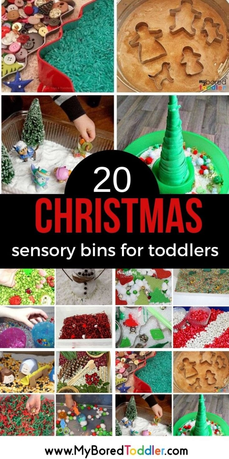 Christmas Sensory Bins for Toddlers - My Bored Toddler