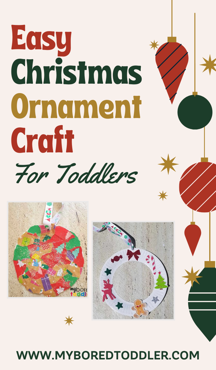 Easy Christmas Ornament Craft for Toddlers My Bored Toddler