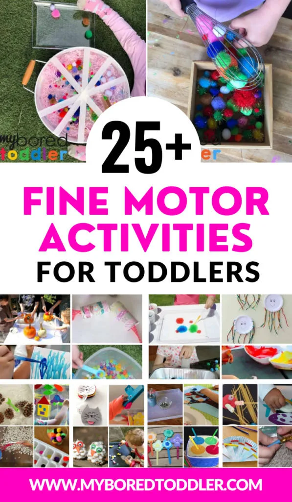 Fine Motor Activities for Toddlers - My Bored Toddler