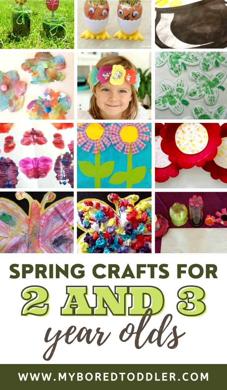 Spring Crafts for 2 and 3 year olds - My Bored Toddler