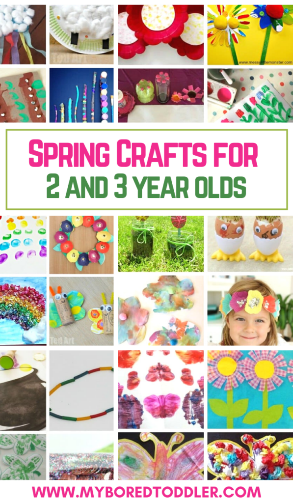 Spring Crafts for 2 and 3 year olds