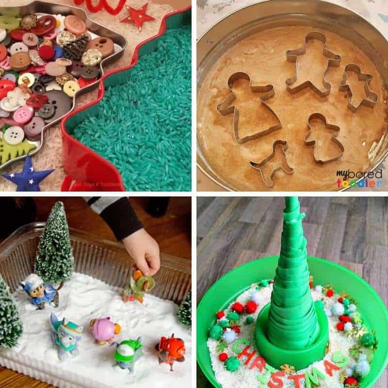 Christmas sensory bins