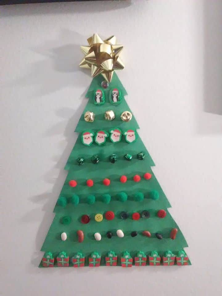 easy christmas tree craft for toddlers 