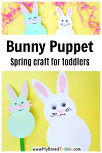 Bunny Puppet Craft - My Bored Toddler