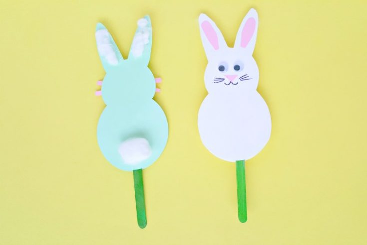 Bunny Puppet Craft - My Bored Toddler