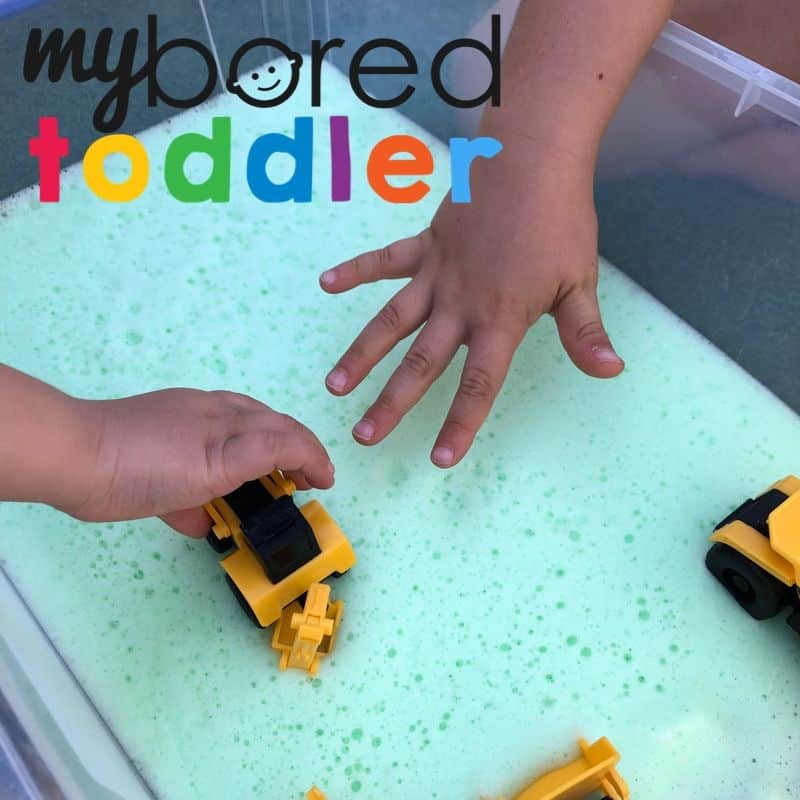 soap foam truck play toddlers