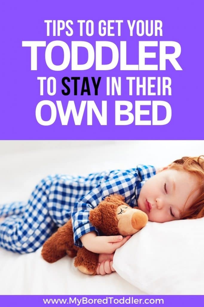 Tips to get your toddler to sleep in their own bed - My Bored Toddler