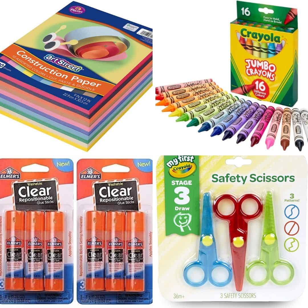 craft supplies for indoor toddler activities 