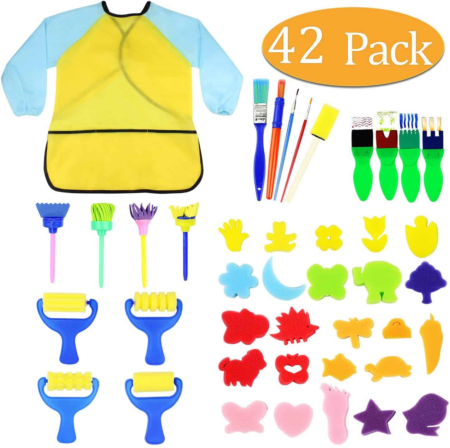 paint brush set indoor activity ideas for toddlers 