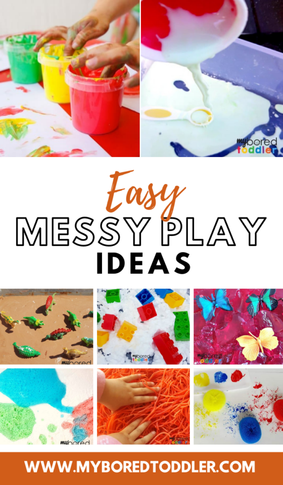 Easy Messy Play Ideas (Pinterest 2) - My Bored Toddler