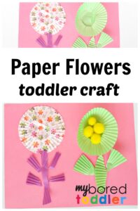 Summer Flowers Paper Craft for Toddlers - My Bored Toddler