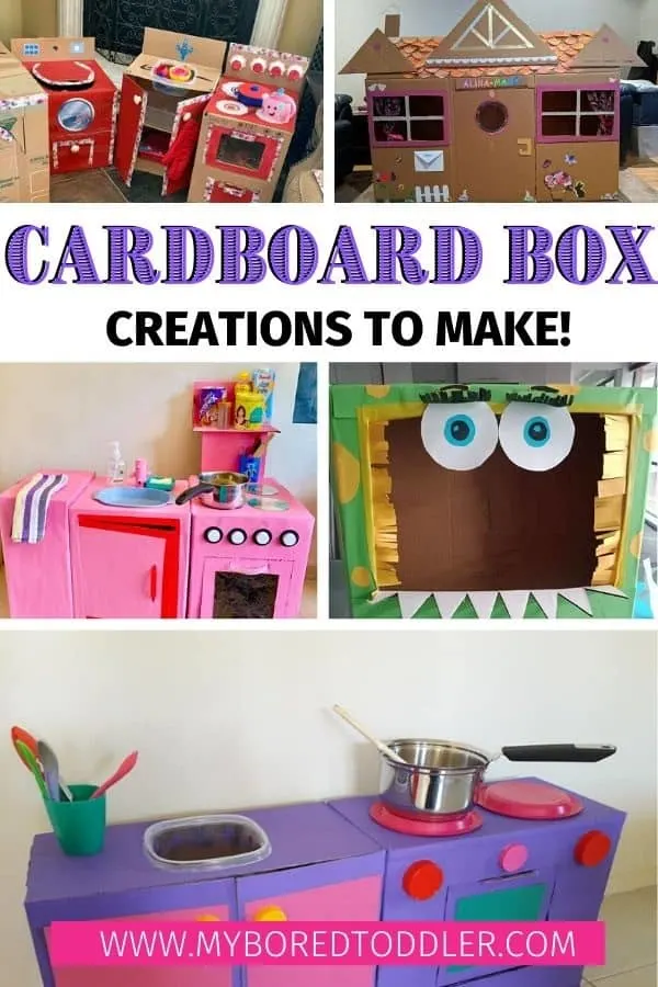 cardboard box creations to make at home pinterest 1