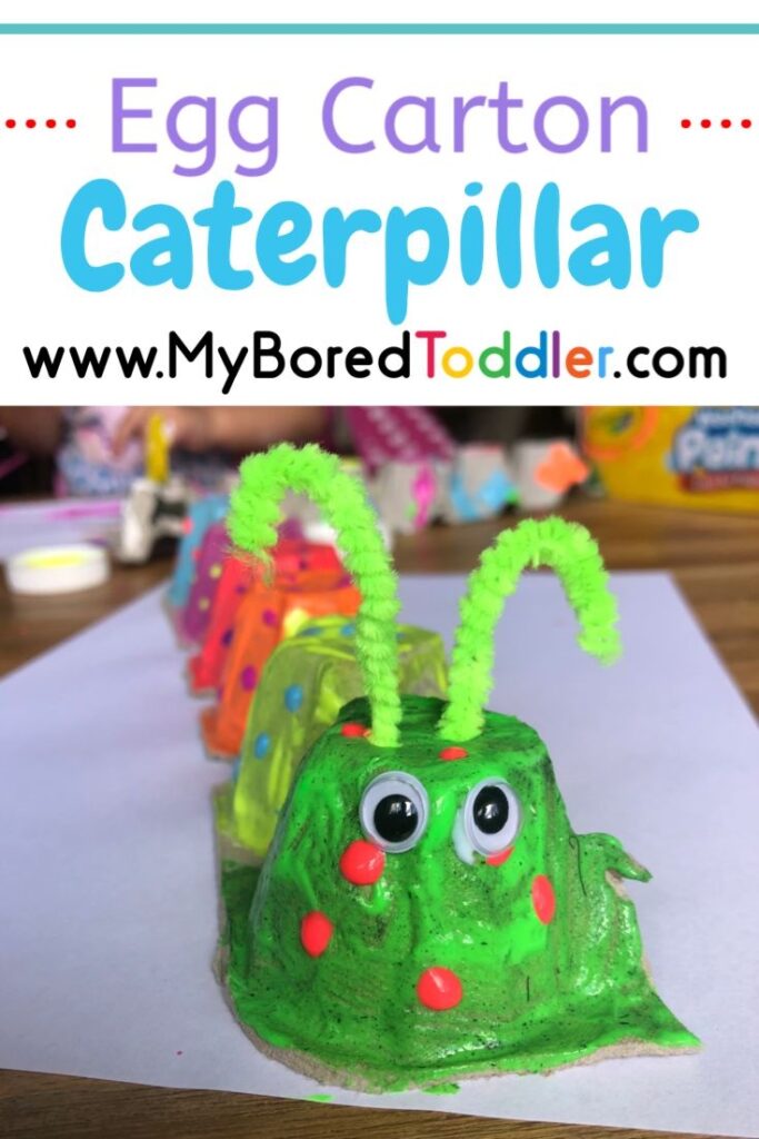 egg carton caterpillar craft for toddlers to make pinterest